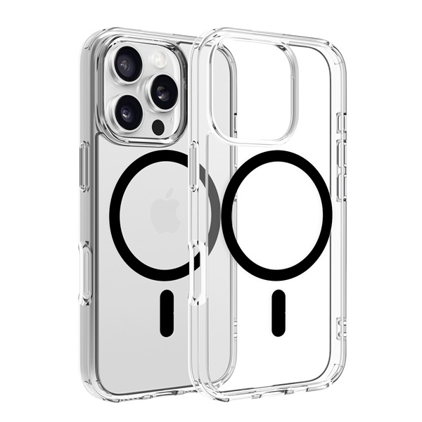 Dviced DV511025 MagSafe iPhone 16 Pro átlátszó/fekete hátlap (DV511025)