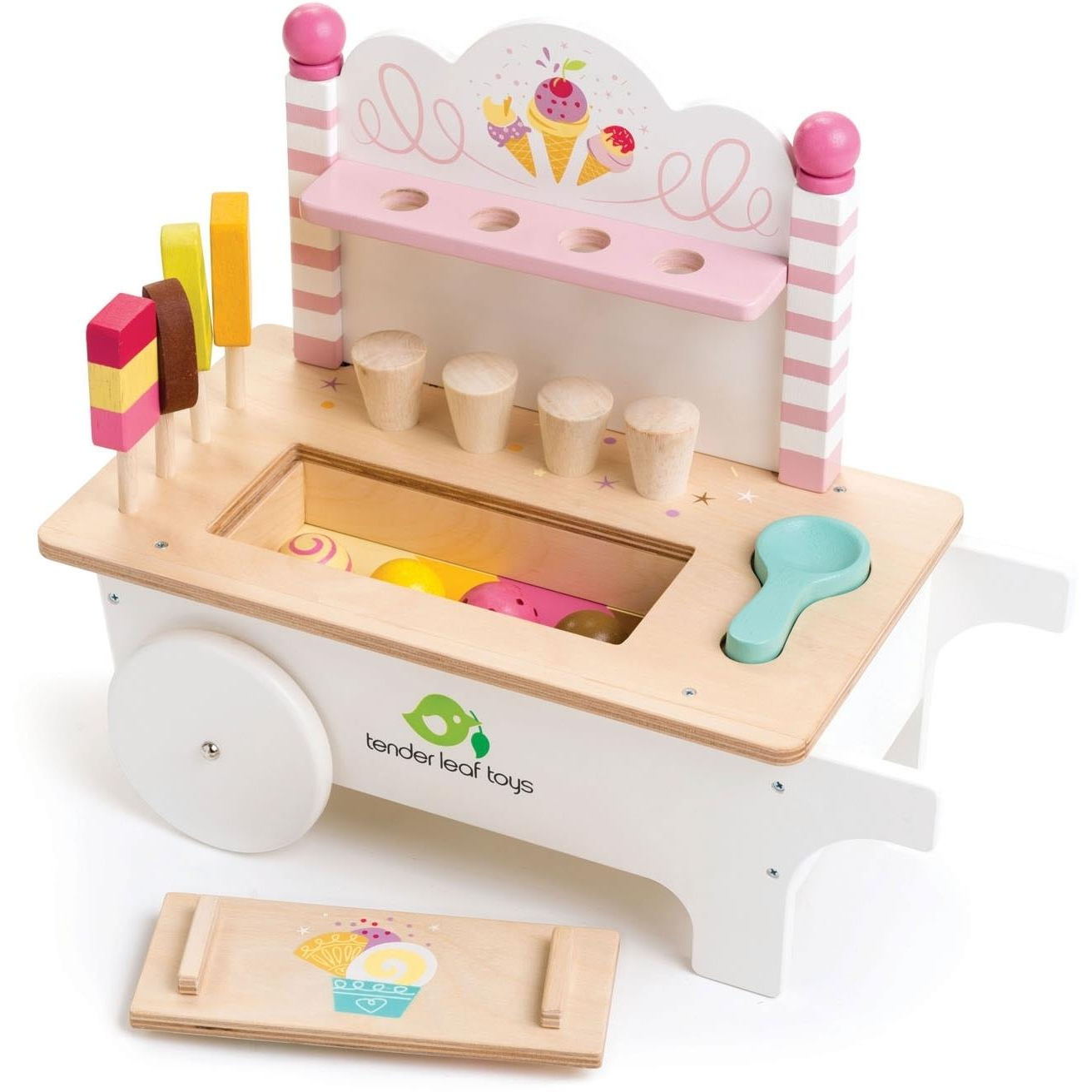 Tender Leaf Wooden Ice Cream Cart (TL8236)