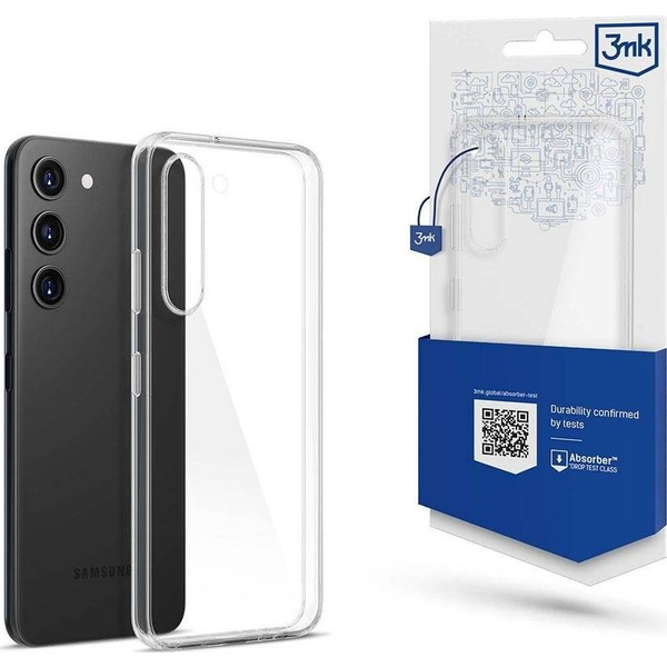 Fleksibilen etui za Samsung Galaxy S23 Plus, odporen proti udarcem, 1,25 m, prozoren in ultra tanek, 3mk ClearCase