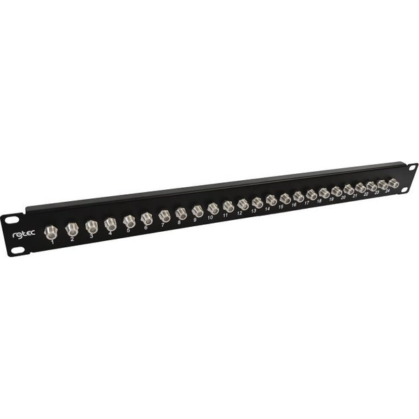 Alantec Panel krosowy z gniazdami typu F, wyposażony, 1U, 24 porty, 19" RGTec