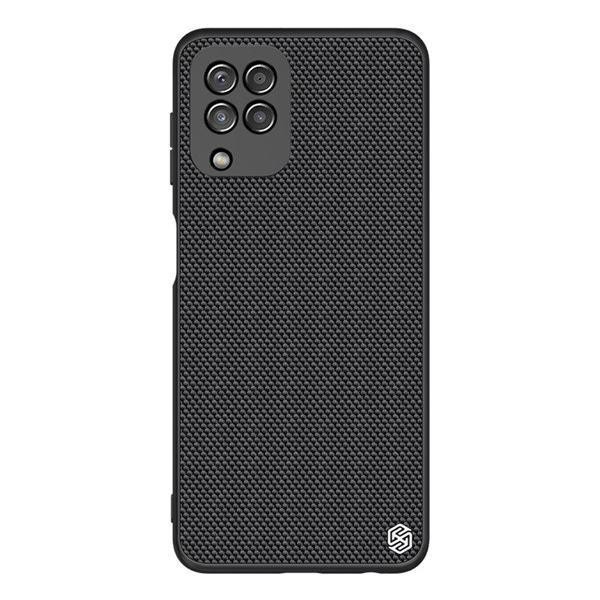 Samsung Galaxy A22 4G (Sm-A225), Galaxy M22 (Sm-M225F) Nillkin Textured Plastic Phone Protector (груба повърхност, средна удароустойчивост, силиконова рамка, 3D шаблон) черен