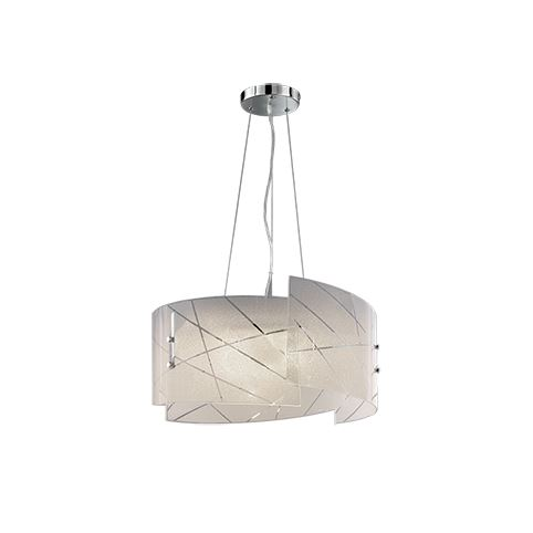 Trio 301200300 Sandrina 40W fehér függesztett lámpatest (t301200300)