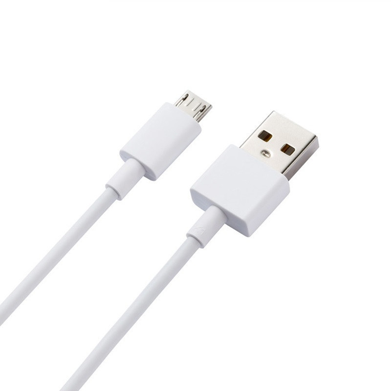 USB töltő- és adatkábel, microUSB, 80 cm, Xiaomi, fehér, gyári (73734)