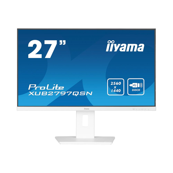 iiyama G-MASTER XUB2797QSN-W2 computerskærm 68,6 cm (27") 2560 x 1440 pixel 4K Ultra HD LED Hvid