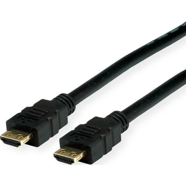 VALUE HS HDMI kabel s Eth,Ultra-HD(18G),HDMI M-HDMI M,západky,černý,1,5m