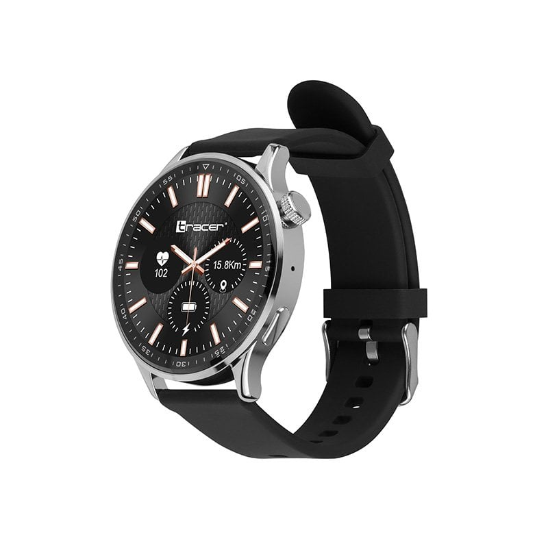 Tracer SMW9 X-Tro Okosóra 1.52" IPS Bluetooth Ezüst-Fekete (TRAFON47366)
