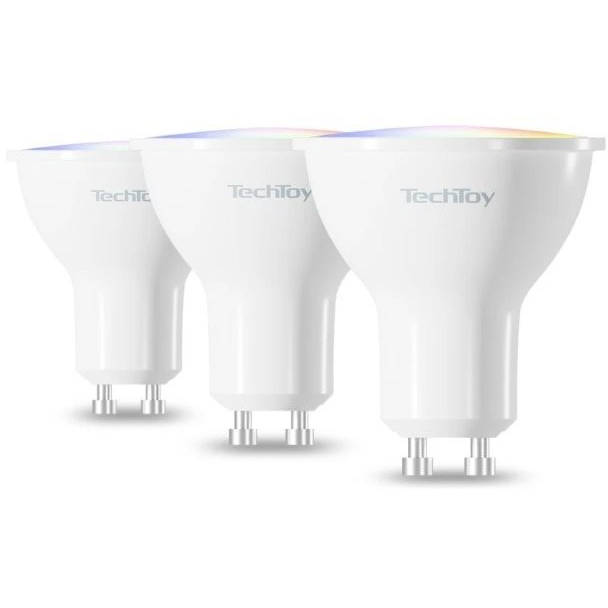 TechToy Smart Bulb RGB 4.7W GU10 ZigBee 3 db-os szett (TSL-LIG-GU10ZB-3PC)