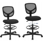 Hálós Irodai szék, forgó szék ülésmagasság 55-75 cm, Fekete
