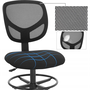 Hálós Irodai szék, forgó szék ülésmagasság 55-75 cm, Fekete