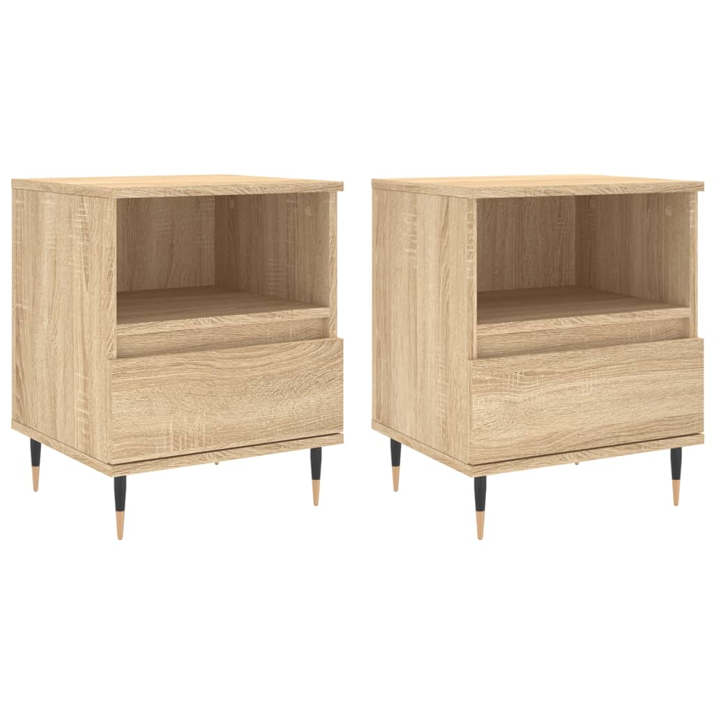 2 db sonoma tölgy éjjeliszekrény 40 x 35 x 50 cm (830611)