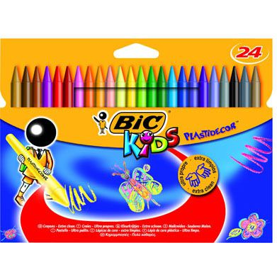 Műanyag zsírkréták 24 db (3270220010722)