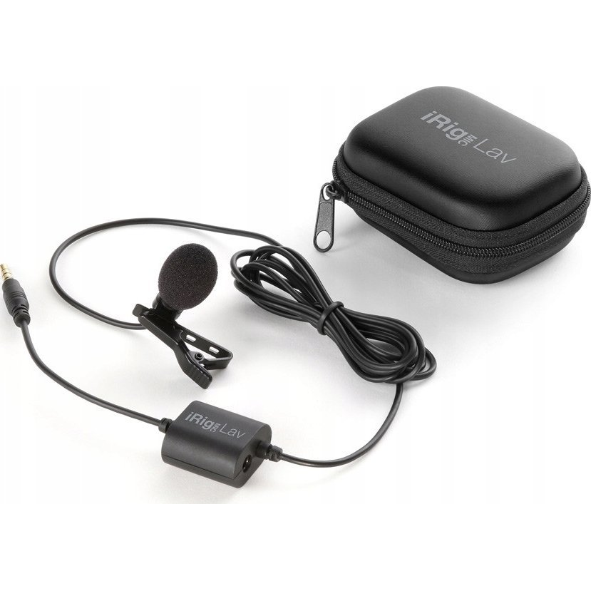 IK Multimedia iRig Mic Lav 2 Pack Csíptethető mikrofon (2db/csomag) - Fekete (IP-IRIG-MICLAV2P-IN)