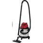 Aspirator umed/uscat Einhell Power X-Change TC-VC 18/20 Li S - Solo, 18 V, vas inox 20 L, 8 Kpa, furtun 1.5 m, accesorii incluse, fara acumulator/incarcator