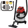 Aspirator umed/uscat Einhell Power X-Change TC-VC 18/20 Li S - Solo, 18 V, vas inox 20 L, 8 Kpa, furtun 1.5 m, accesorii incluse, fara acumulator/incarcator