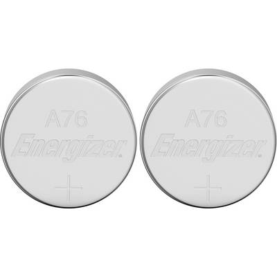 LR44 gombelem, alkáli mangán, 1,5V, 150 mAh, 2 db, Energizer AG13, V13GA, G13A, 13GA, PX76A, PX675A, 157, L1154 (623071)