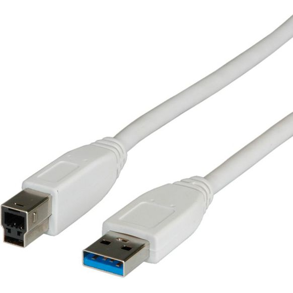 VALUE USB 5Gbps kabel USB3.0 A(M) - USB3.0 B(M), 3m, bílý