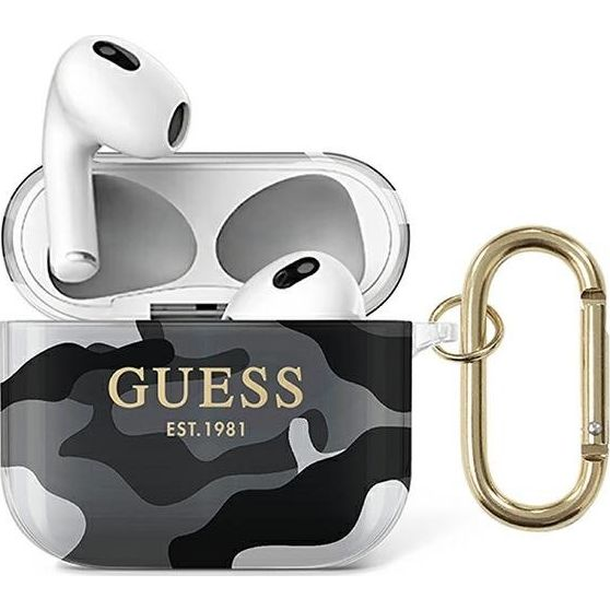 GUESS OVITEK GUA3UCAMG ZA AIRPODS 3 CAMO ČRN