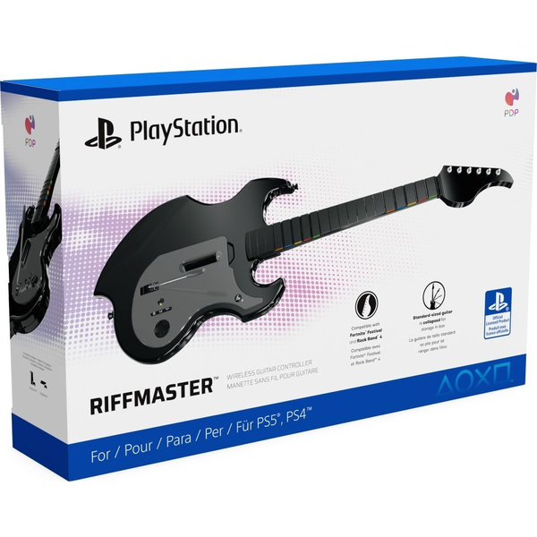 PDP Riffmaster Sort, Grå Guitar Analog/digital PC, PlayStation 4, PlayStation 5