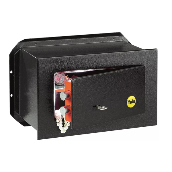 Yale YWV/230/KB1 Kulcsos Falba építhető Bútorszéf - Fekete