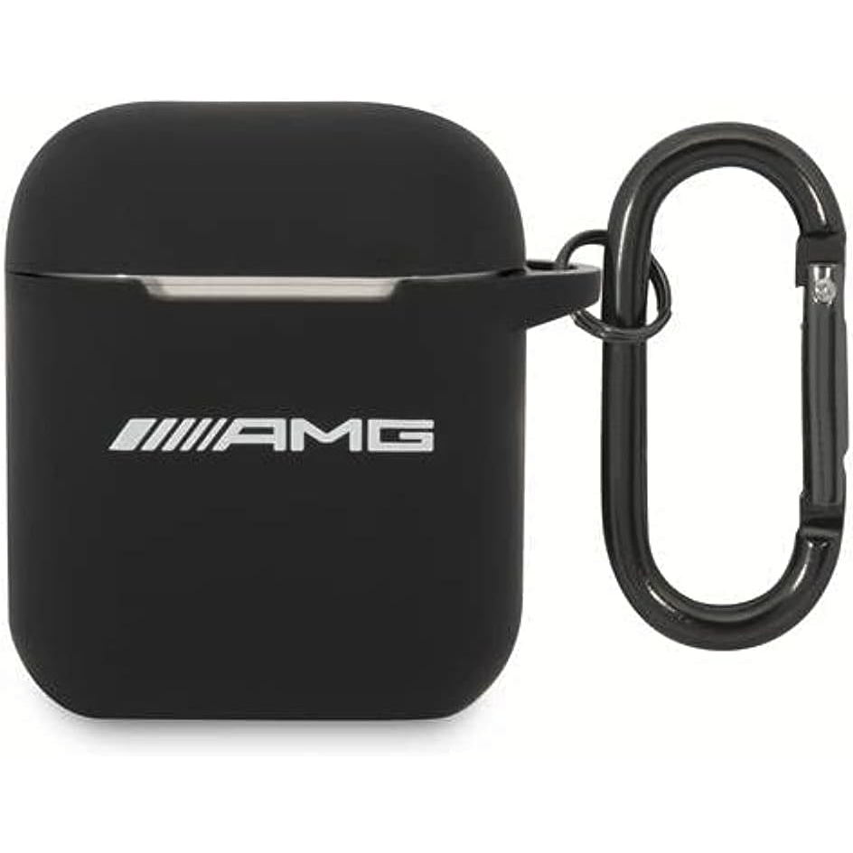 AMG AMA2RBK Szilikon Tok Airpods 1/2 Töltőtokhoz - Fekete (AMA2RBK)