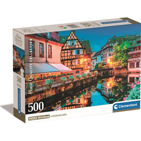 Clementoni High Quality Collection Strasbourg Old Town Legpuzzel 500 stuk(s) Liggend