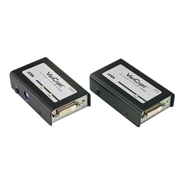 ATEN VE600A-AT-G extensor audio/video Transmisor y receptor de señales AV Negro