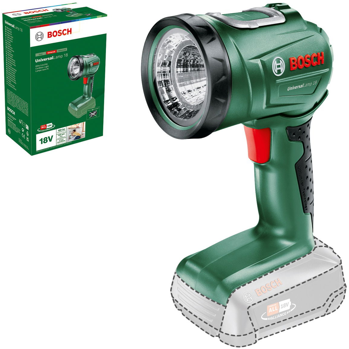 Bosch UniversalLamp 18 (csak készülék) (06039A1100) (06039A1100)