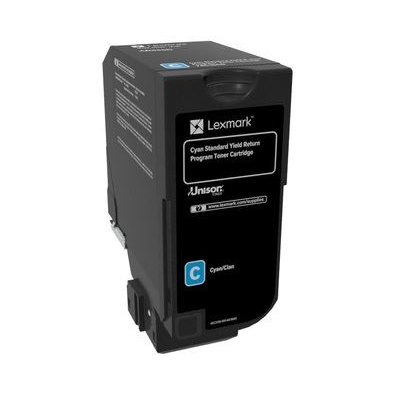Lexmark 74C2SC0 toner 1 kusov Originál Azúrová