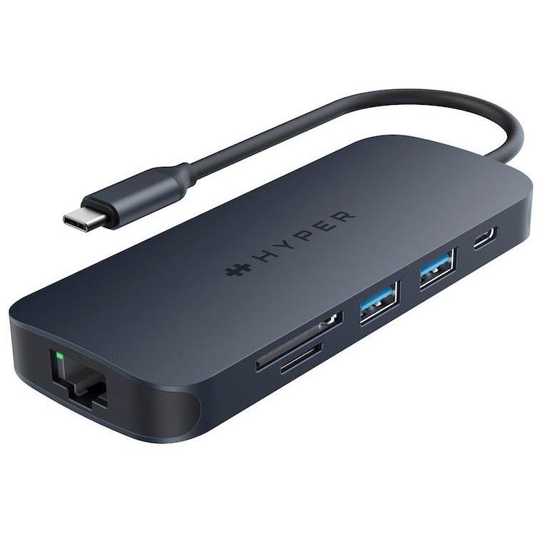 HyperDrive EcoSmart Gen.2 Universal USB-C 8in1 Hub 140W PD3.1 Power Pass-thru (HY-HD4004GL)