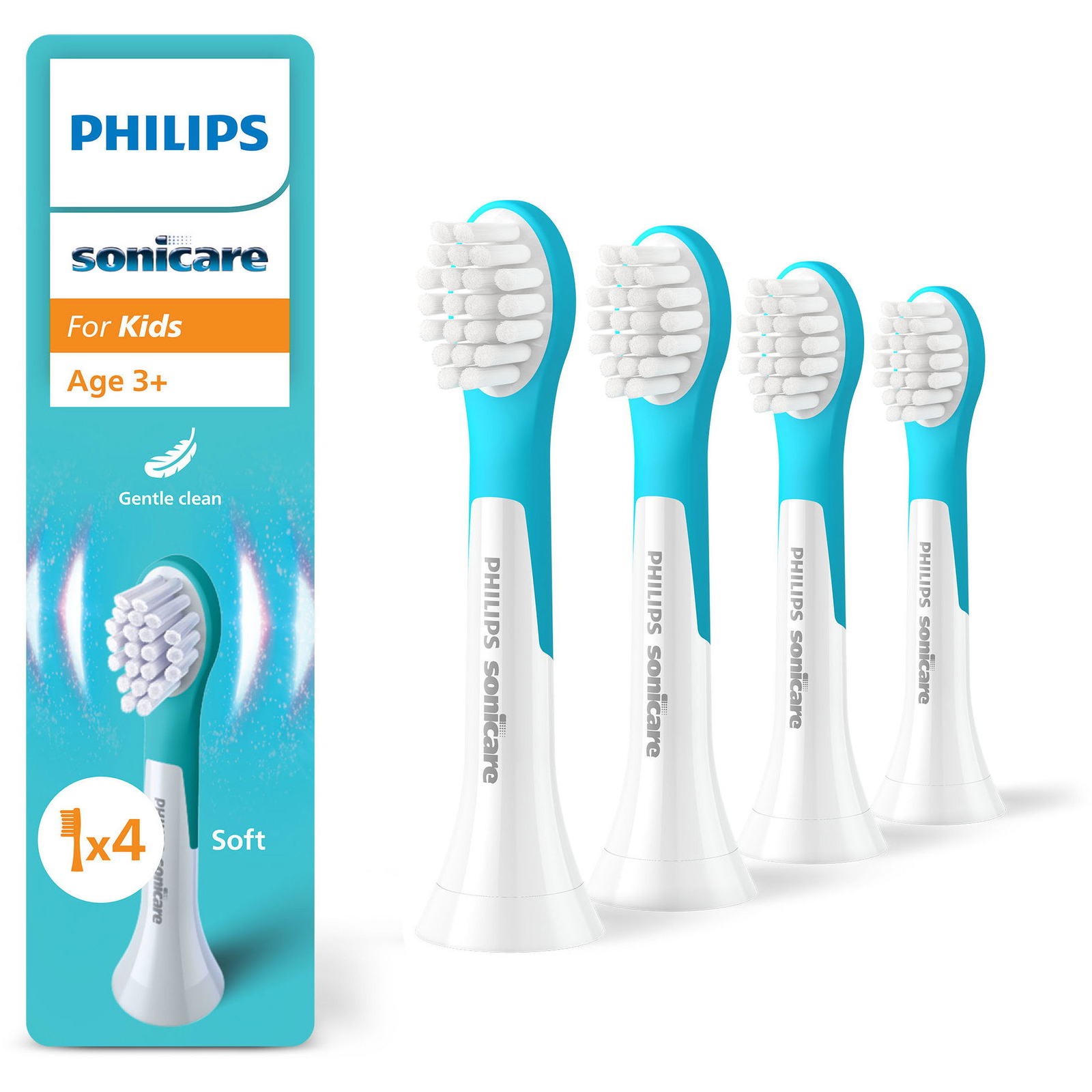 Philips Sonicare for Kids Mini HX6034/90, 3 éves kortól, 4 db (HX6034/90)