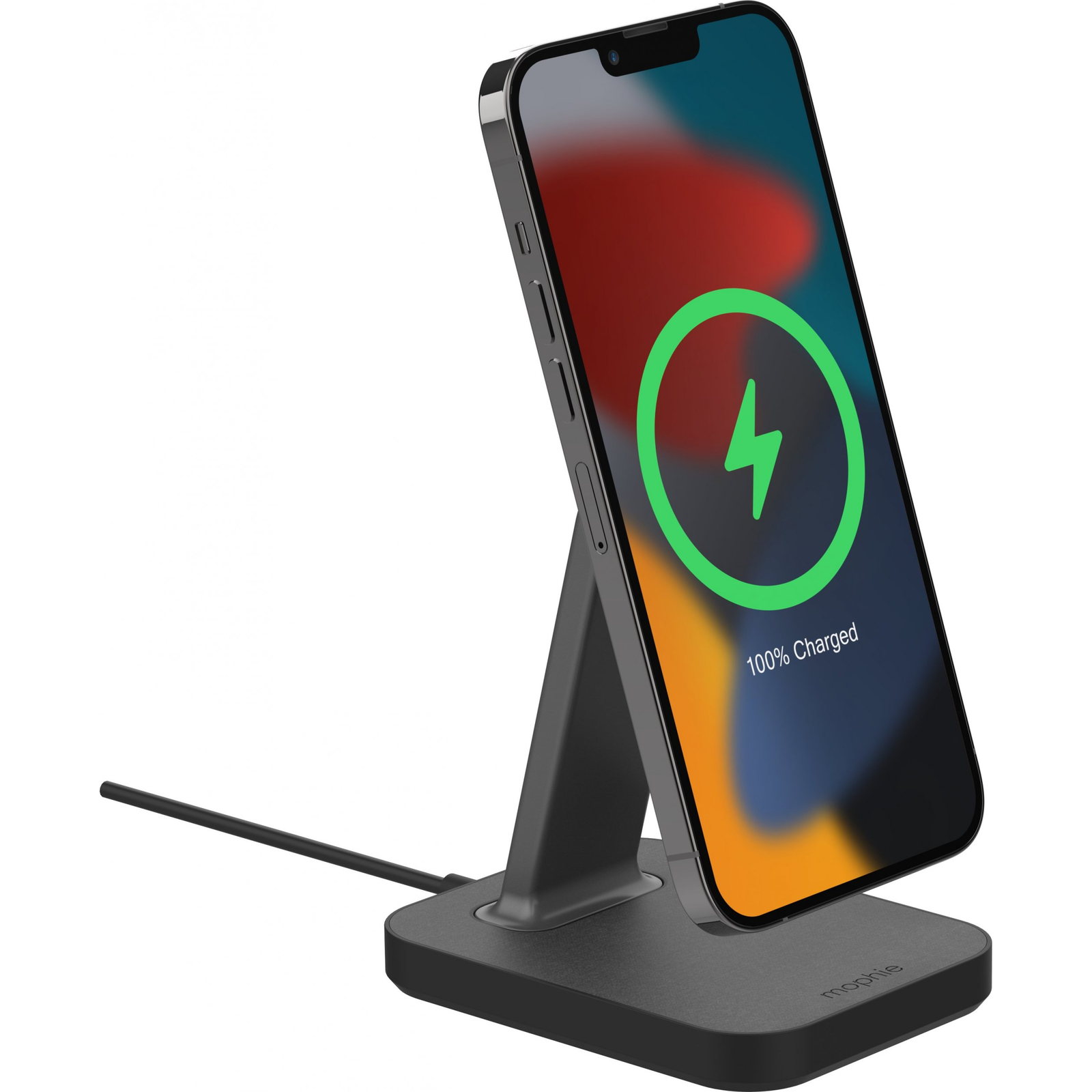 mophie 401309746 mobiltelefon töltő Okostelefon Fekete Váltakozó áram Vezeték nélkül tölthető Gyorstöltés Beltéri (401309746)