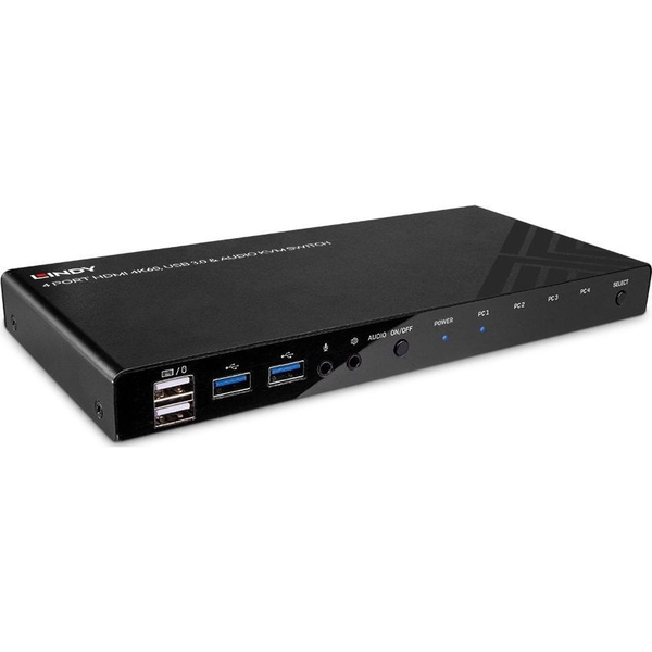 Lindy 39313 KVM-switch Zwart