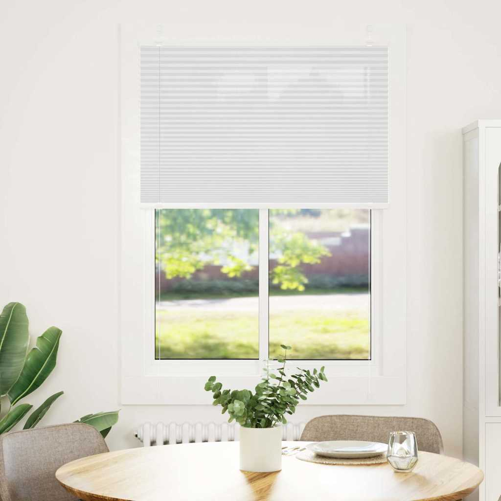 pliszírozott redőny Fehér 85x100 cm szövetszélesség 84,4 cm (4015480)