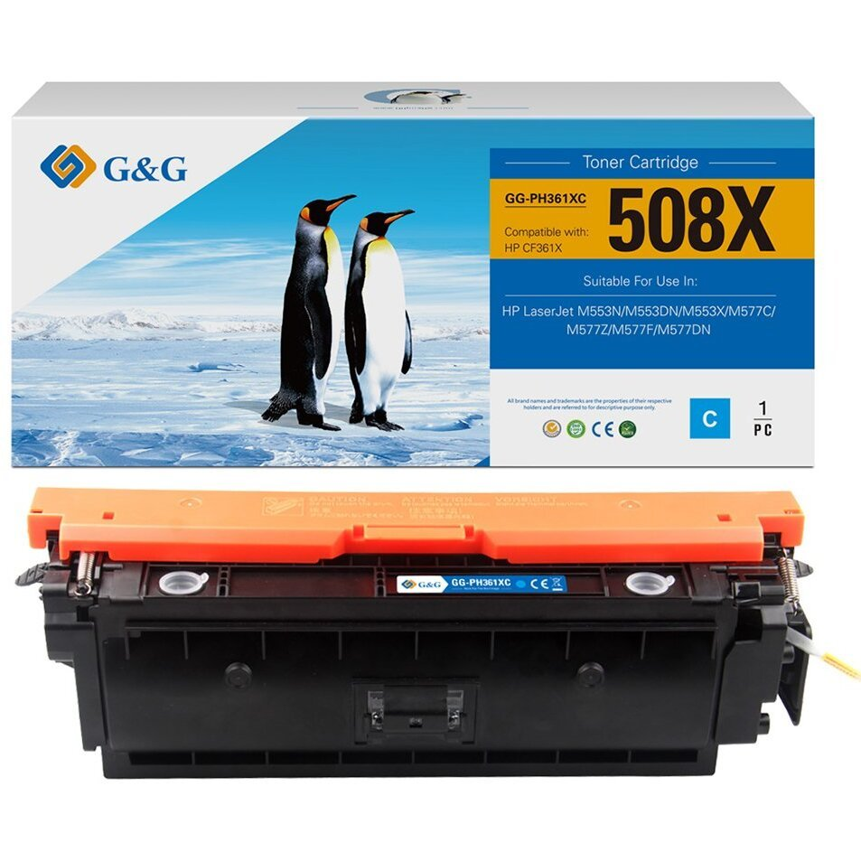 Съвместима тонер касета G&G за HP CF361X/ 508X