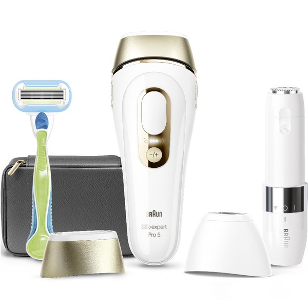 Braun IPL Silk·expert Pro 5 IPL Villanófényes szőrtelenítő - Fehér / Arany