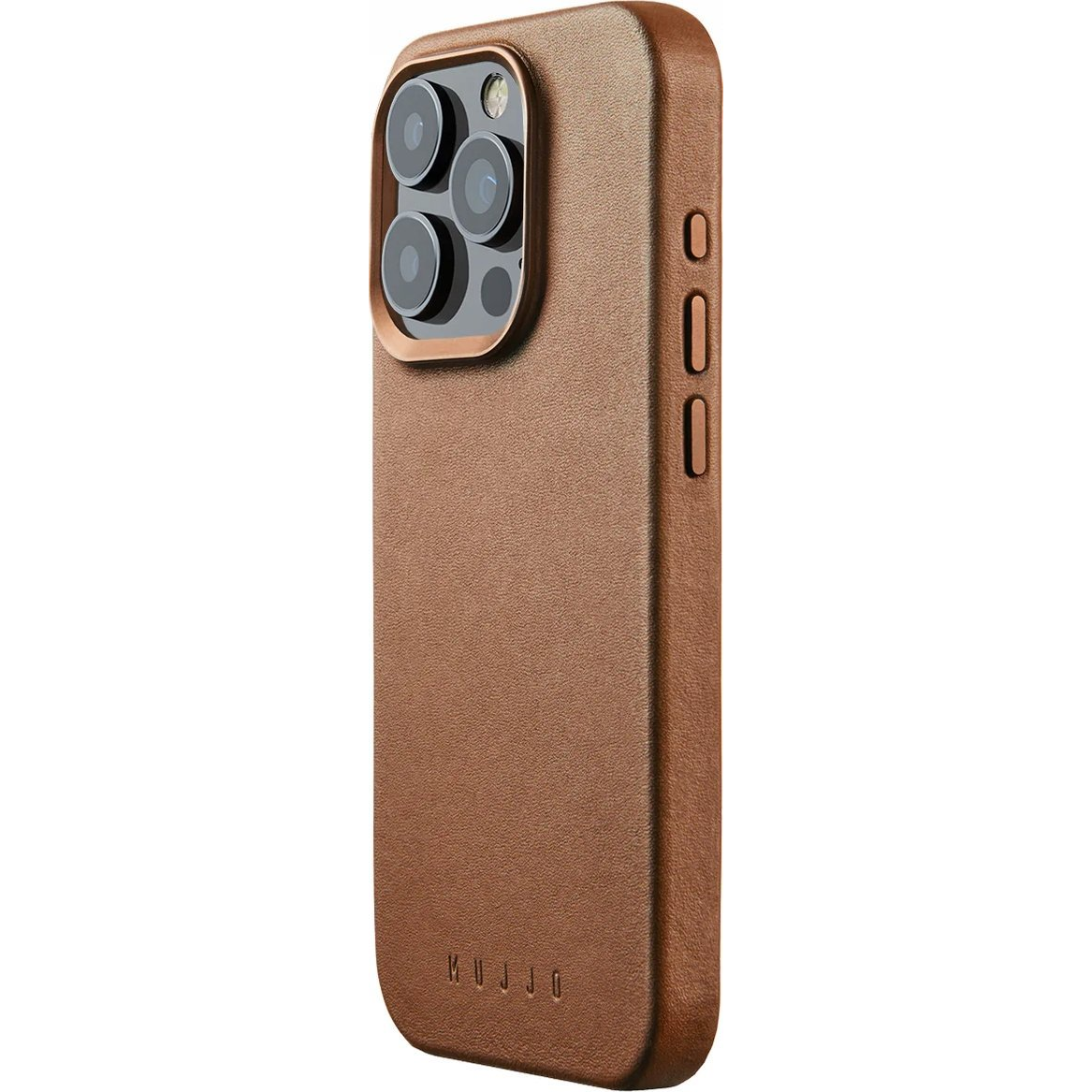 Mujjo Full iPhone 15 Pro Bőrtok - Barna (MUJJO-CL-039-TN)