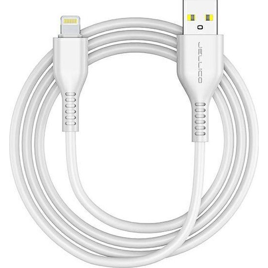 JELLICO Podatkovni kabel KDS-30 (Fast Charge) 3,1A vhod Lightning na USB-A 1m, bel