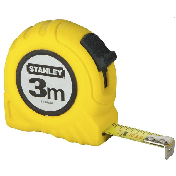 STANLEY Tekercses mérőszalag fém 3m/13mm 30-487 erős műanyag ház