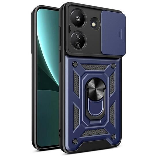 Gigapack Defender Xiaomi Poco C65 kameravédős tok sötétkék-fekete (GP-154328) (GP-154328)