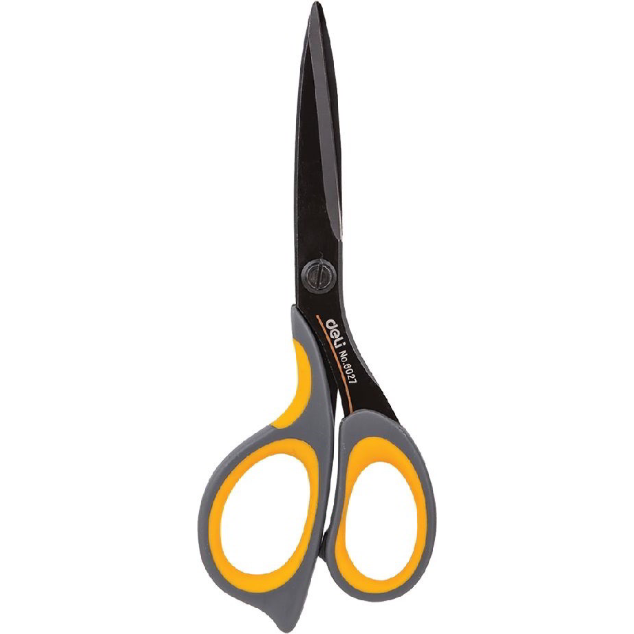 Deli Ergo 17,5cm irodai olló - Fekete (DEL06027)