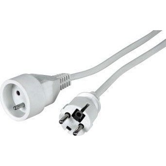 LOGON PSPC03W kabel zasilające Biały 3 m Wtyczka zasilająca typu F