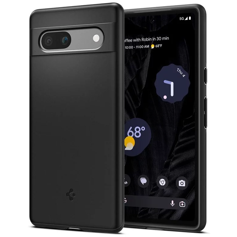 Spigen Thin Fit Google Pixel 7a tok fekete (ACS05814) (ACS05814)