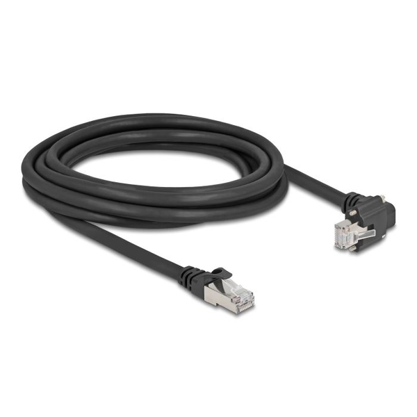 Delock Cat.6 S/FTP RJ45 kamera kábel 3m fekete (80923)