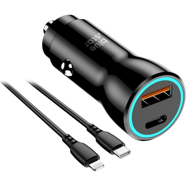 Bluestar , Szivargyújtó Usb Töltő, Usb/USb-c Aljzat, 12V 25W (30275807)
