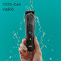 Многофункционален тример за лице/коса/тяло Braun MGK5440, Wet&Dry, 10 в 1, 2 фиксирани гребена, 3 гребена, 1 мини самобръсначка, Автономност 100 минути, Калъф за транспортиране, Черен/Сив