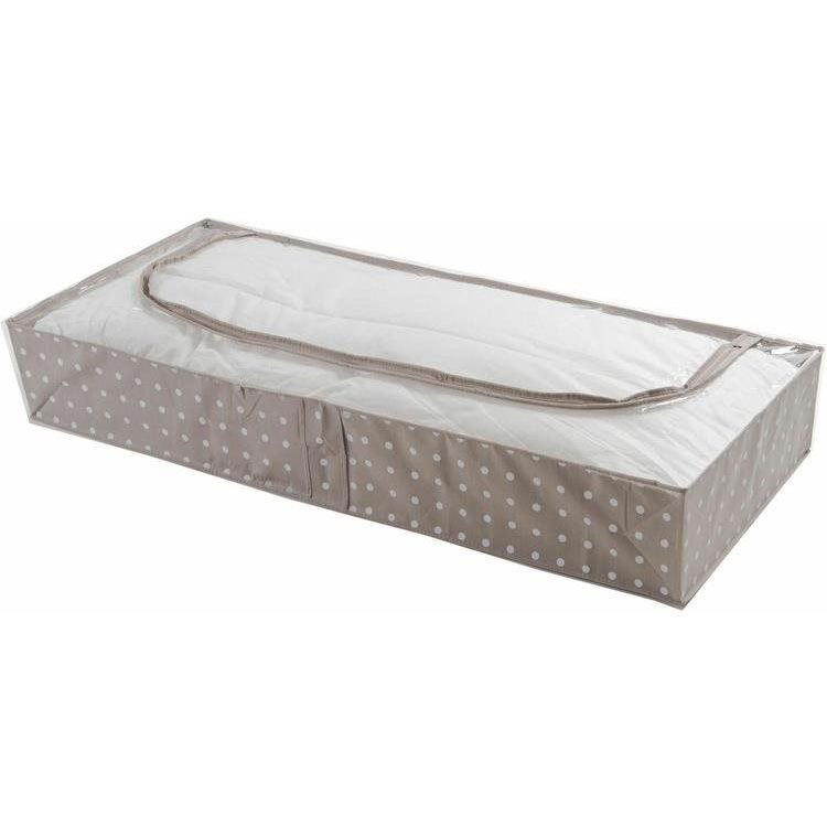 Compactor Rivoli Alacsony szövet tárolódoboz, 107×46×15 cm, barna (RAN5182B)