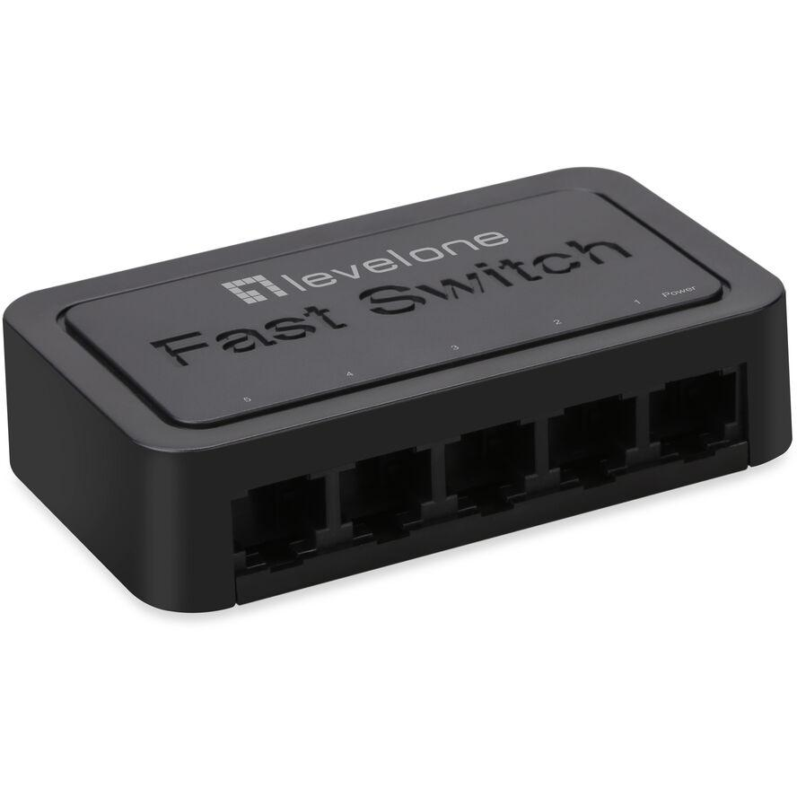 LevelOne FEU-0512 hálózati kapcsoló Beállítást nem igénylő (unmanaged) Fast Ethernet (10/100) Fekete (FEU-0512)