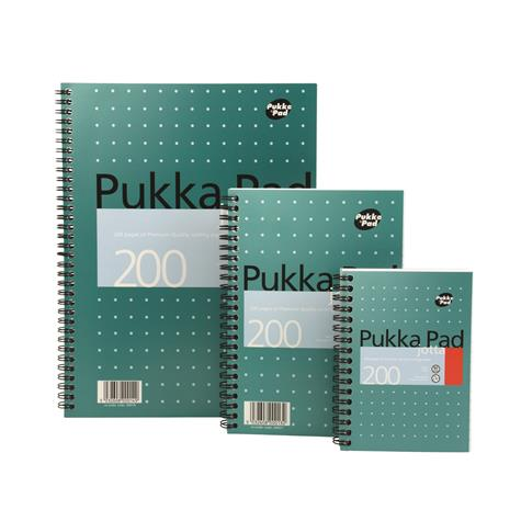 Pukka Pad Metallic Jotta 100 lapos A6 vonalas Spirálfüzet (JM036-LINED)