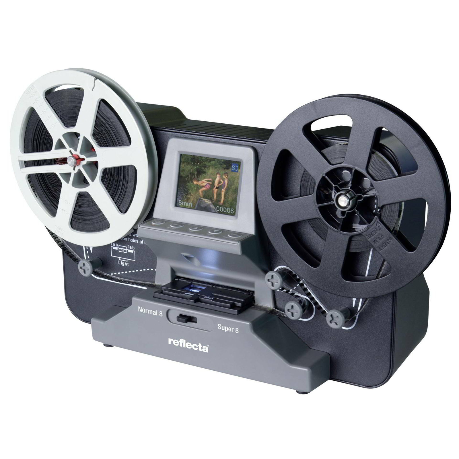 Filmszkenner TV kimenettel, 1440 x 1080 pixel, Reflecta Super 8 Normal 8 (66040)