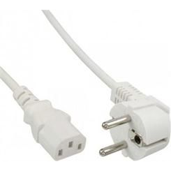 InLine 4043718143788 cavo di alimentazione Bianco 5 m CEE7/7 Accoppiatore C13